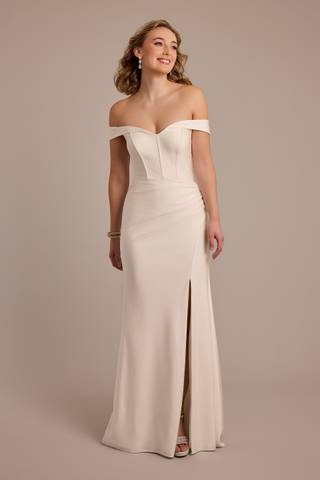Picture of Off-the-Shoulder Satin Wedding Dress